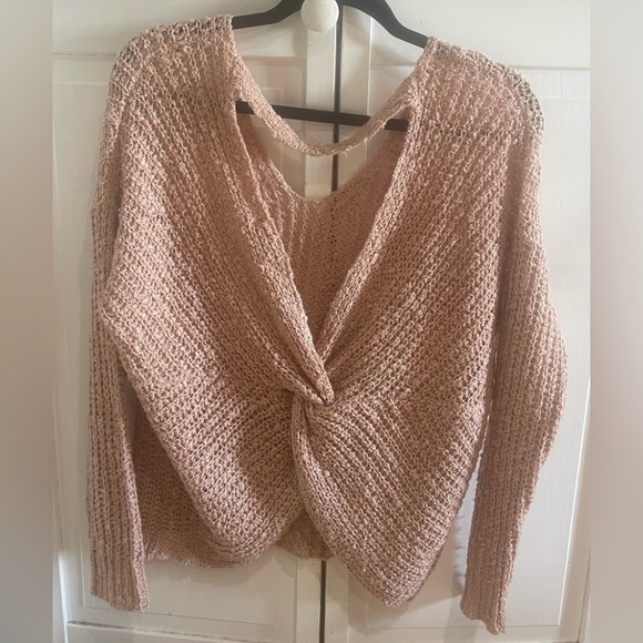 altar’d state Open Back Loose Knit Sweater M/L - Picture 2 of 4